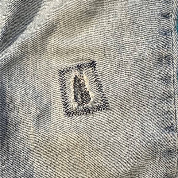 Gap best girlfriend Blue Jeans with patches size 28 - Picture 10 of 12